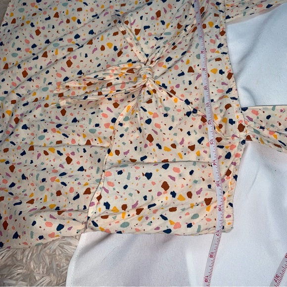 Madewell Tie-Front Cami Tank Top in Terrazzo Confetti - Picture 7 of 9